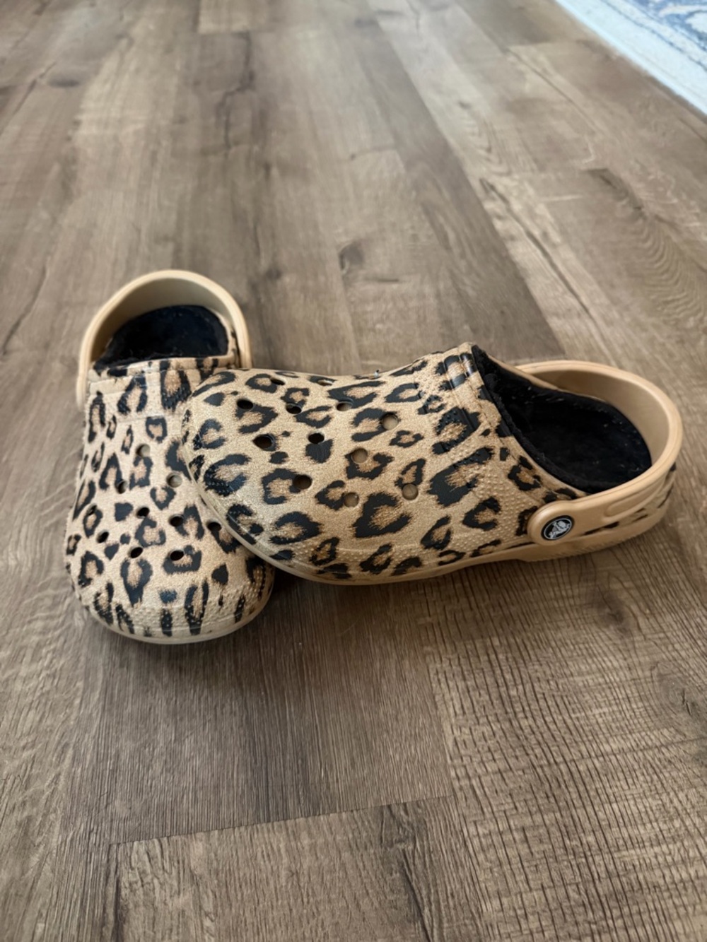 Women’s Leopard Print Slip-On Crocs
